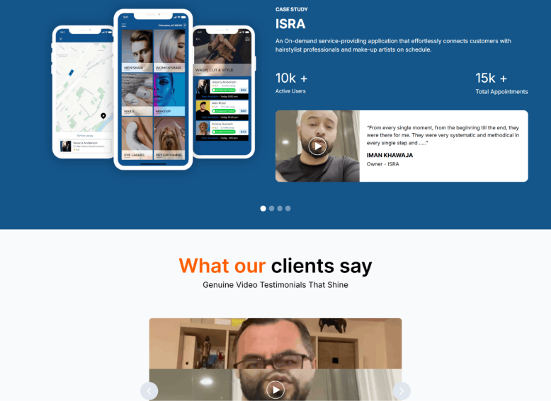Old homepage section 4