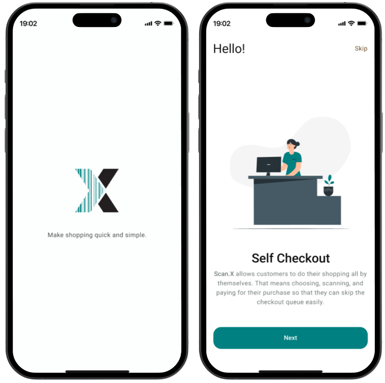 Mobile app screen